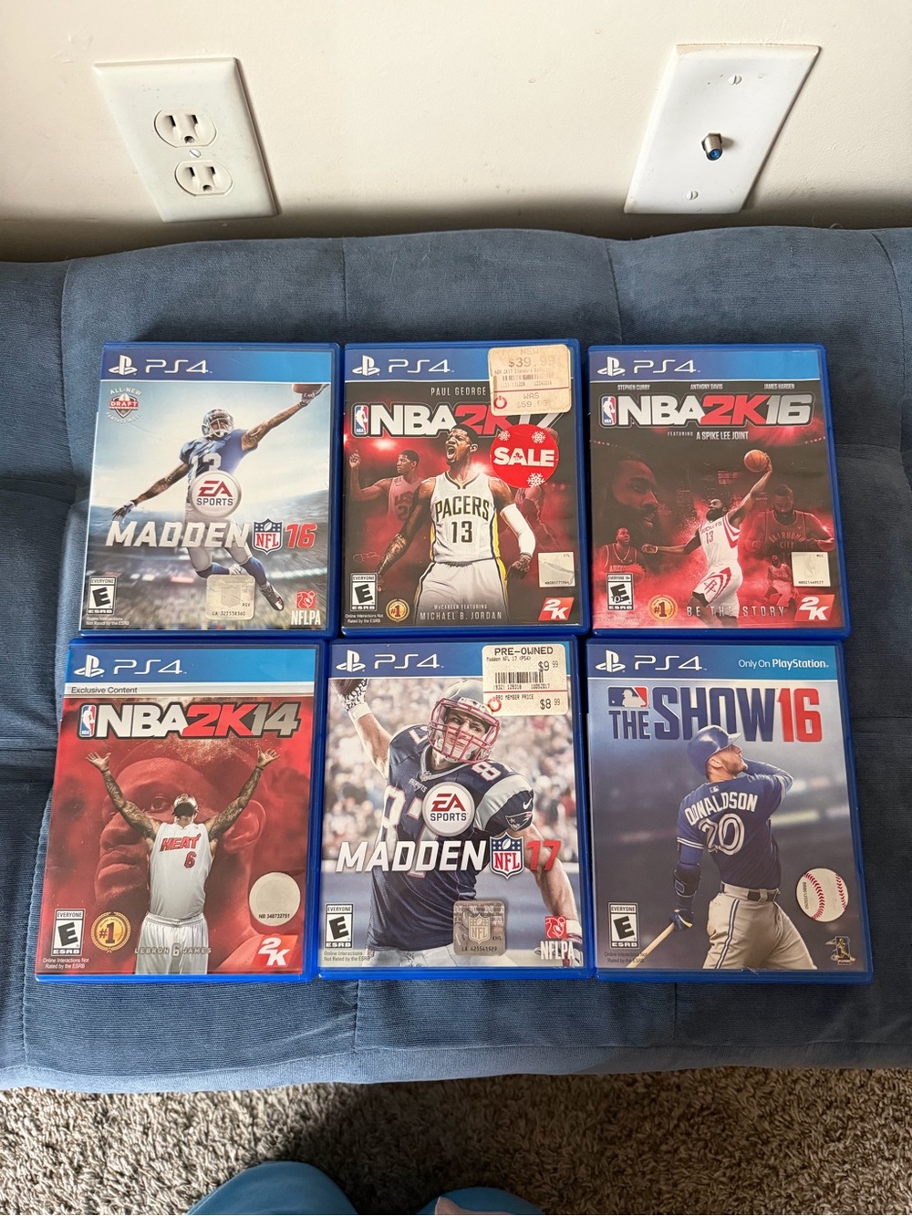 Sony PS4 Sports Game Collection - Blue Cases